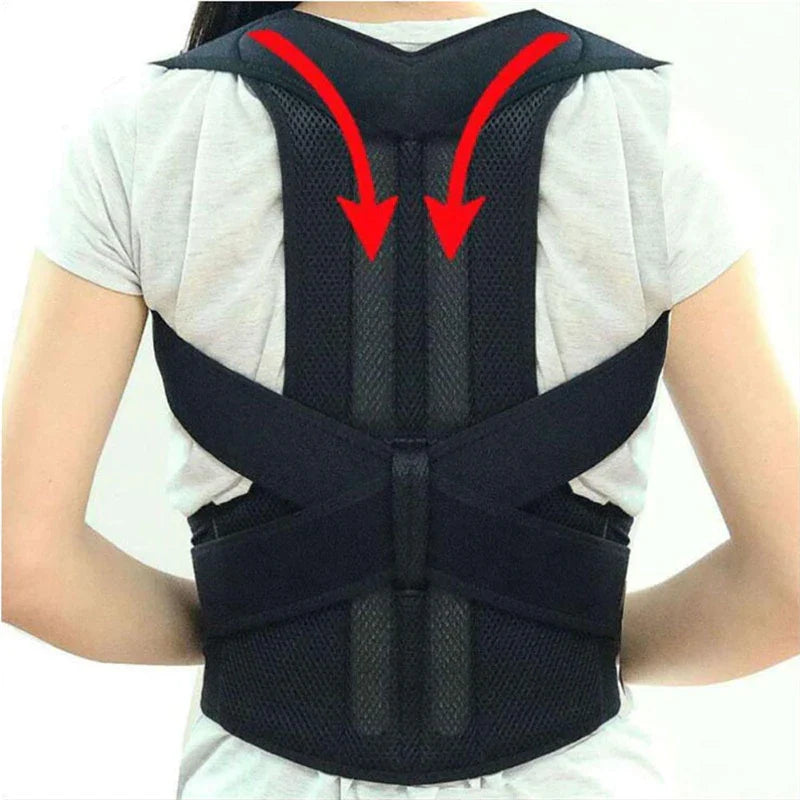 Adjustable Posture Corrector and Low Back Support Shoulder Brace