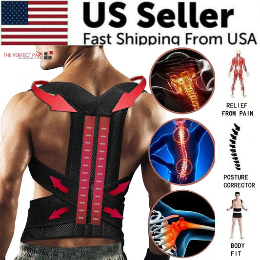 Adjustable Posture Corrector and Low Back Support Shoulder Brace